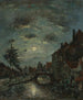 En indre kanal i Dordrecht Claire de Lune - Johan Barthold Jongkind — visning af kunstværket