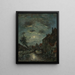 En indre kanal i Dordrecht Claire de Lune - Johan Barthold Jongkind — indrammet kunstværk på væggen