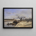 Vue depuis le Quai d'Orsay - Johan Barthold Jongkind — indrammet kunstværk på væggen