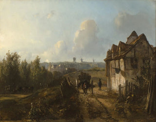 Vue sur Montmartre - Johan Barthold Jongkind — visning af kunstværket