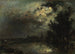 Vue sur Overschie au clair de lune - Johan Barthold Jongkind — visning af kunstværket