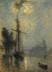 Vue du port de Doverschie - Johan Barthold Jongkind — visning af kunstværket