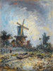 vindmølle i Dordrecht - Johan Barthold Jongkind — visning af kunstværket