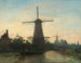 Møllehøje nær Rotterdam - Johan Barthold Jongkind — visning af kunstværket