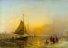 Stockholm-floden om vinteren - Johan Christian Berger — visning af kunstværket