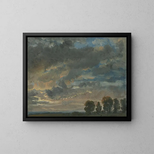 tenhimmel - Johan Christian Dahl — indrammet kunstværk på væggen