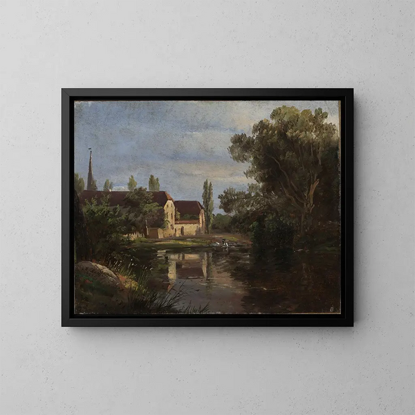 Johan Christian Dahl - View of Plauen at the River Weisseritz.webp