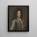 Gustave Funck 1670-1736 - Johan David Swartz — indrammet kunstværk på væggen