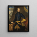Charles XII 1682-1718, Sveriges konge - Johan David Swartz — indrammet kunstværk på væggen