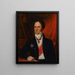 Portrait af baron Carl Johan Walleen - Johan Erik Lindh — indrammet kunstværk på væggen