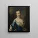 Hedvig Elisabet Paulin 1716-1806 - Johan Henrik Scheffel — indrammet kunstværk på væggen