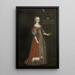 Beata Brahe 1599-1617 grevinde - Johan Johansson Werner — indrammet kunstværk på væggen
