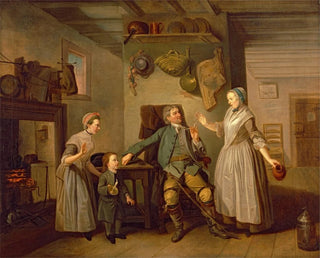 Johan Joseph Zoffany - David Garrick and Mary Bradshaw in David Garricks The Farmers Return.webp