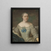 Hedvig Charlotta Nordenflycht 1718–1763 - Johan Stålbom — indrammet kunstværk på væggen