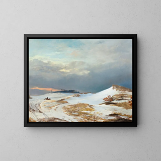 Johan Thomas Lundbye - Winter landscape with Northern Zealand character.webp