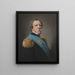 Ludwig Manderström 1806–1873 - Johan Vilhelm Gertner — indrammet kunstværk på væggen