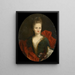 Anna Margaretha van Petcum 1676–1745 ægtefælle til Johan Arnold Zoutman - Johan van Diest — indrammet kunstværk på væggen