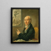 Portrait af Pierre-François-Charles Augereau 1757-1816 marskal af Frankrig hertug af Castiglione - Johann Julius Heinsius — indrammet kunstværk på væggen