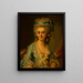 Portrait af Élisabeth Collineau-Pelletreau - Johann Julius Heinsius — indrammet kunstværk på væggen