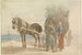 Østrigske bondekunsttryk med en hest og en vogn med udsigt over Wien i det fjerne - Johann Adam Klein — visning af kunstværket