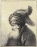 en gammel skægget mand med turban med to lange fjer i profil til venstre - Johann Andreas Benjamin Nothnagel — visning af kunstværket