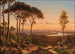 Dresdner udsigt ved solnedgang - Johann Anton Castell — visning af kunstværket