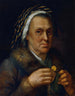 ældre kvinde med en ducat - Johann Baptist Höchle — visning af kunstværket