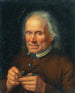 Vieux fermier remplissant sa pipe - Johann Baptist Höchle — visning af kunstværket