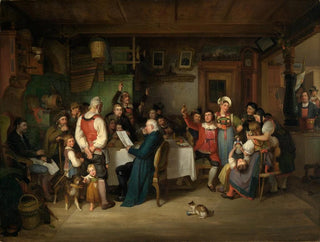 Johann Baptist Kirner - Die Preisverleihung des landwirtschaftlichen Vereins in einer Hotzenwlder Bauernstube.webp