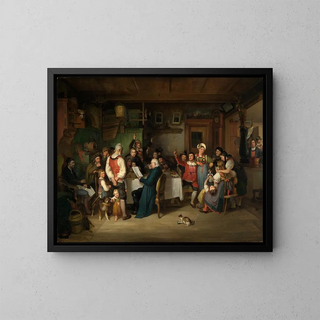 Johann Baptist Kirner - Die Preisverleihung des landwirtschaftlichen Vereins in einer Hotzenwlder Bauernstube.webp