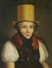Portrait af Maria Kreuzer født Laule i traditionelt kostume - Johann Baptist Laule — visning af kunstværket
