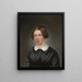 Portrait af Pauline Rogg født Tritscheller - Johann Baptist Laule — indrammet kunstværk på væggen