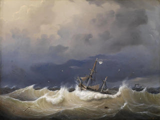 Marine maleri - Johann Baptist Weiss — visning af kunstværket