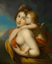 En nymfe bærer Cupidon over en flod - Johann Baptist von Lampi den Ældre — visning af kunstværket