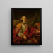 Portrait af en embedsmand - Johann Baptist von Lampi den Ældre — indrammet kunstværk på væggen
