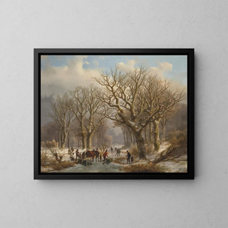 Johann Bernhard Klombeck - A winter landscape.webp
