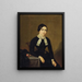 Portrait af Elisabeth Bierž-Pfister - Johann Bucher — indrammet kunstværk på væggen