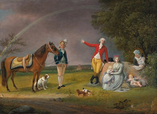 Johann Christian Klengel - Portrait of Prince Alexander Mikhailovich Beloselsky And His Family In a Landscape.webp