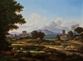 Johann Christian Reinhart | Maleri af Scène du Campagne romaine Torre del Quinto — visning af kunstværket