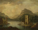 romantisk landskabsmaleri med arkitektur - Johann Christoph von Bemmel — visning af kunstværket