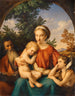 Den Hellige Familie med Sankt Johannes Døberen som barn - Johann Eduard Wolff — visning af kunstværket