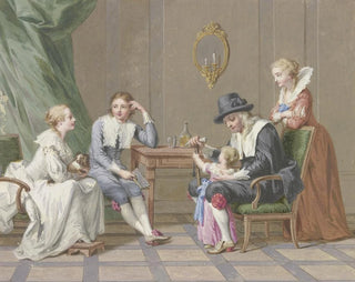 Familie scene - Johann Friedrich August Tischbein — visning af kunstværket