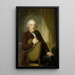 Portrait af Johannes Lublink II filosof, forfatter og statsmand - Johann Friedrich August Tischbein — indrammet kunstværk på væggen