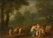 Vénus og Adonis kærlighedsscene - Johann Friedrich Gerhard — visning af kunstværket