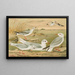 Larus minutus Pall, Larus ridibundus, Larus melanocephalus Natt, Larus Philadelphia Ord - Johann Friedrich Naumann — indrammet kunstværk på væggen