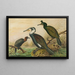 Phalacrocorax carbo, Phalacrocorax graculus, Phalacrocorax pygmaeus - Johann Friedrich Naumann — indrammet kunstværk på væggen