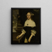 Portrait af Maria Margareta von Holzhausen - Johann Friedrich Trescher — indrammet kunstværk på væggen
