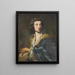 skulptøren Paul Egell - Johann Georg Dathan — indrammet kunstværk på væggen