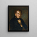 Portrait af en herre - Johann Georg Edlinger — indrammet kunstværk på væggen