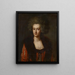 Portrait af en dame - Johann Georg Edlinger — indrammet kunstværk på væggen